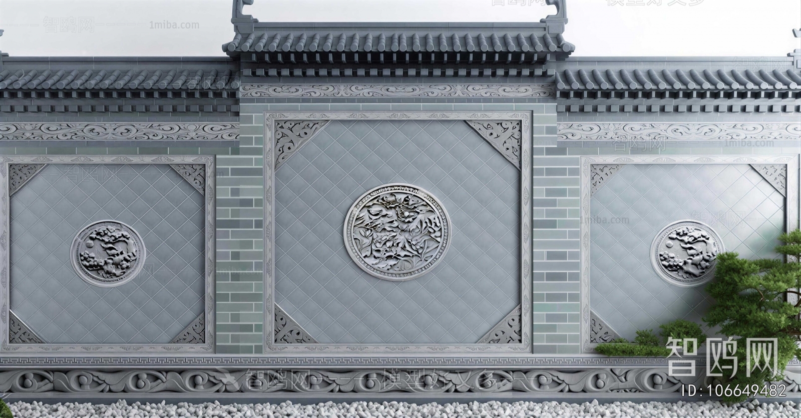 New Chinese Style Landscape Wall
