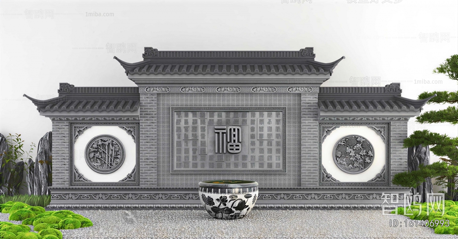 New Chinese Style Landscape Wall