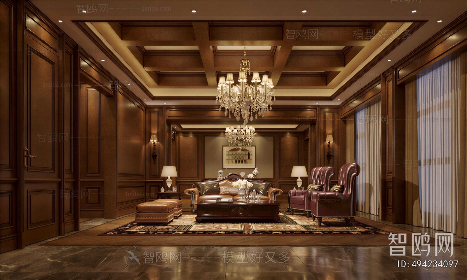 American Style A Living Room