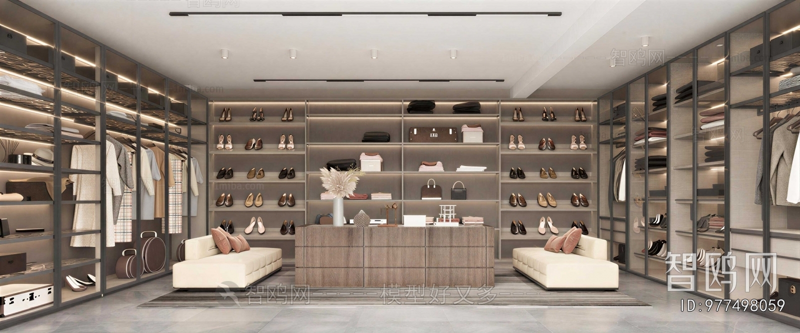 Modern Clothes Storage Area