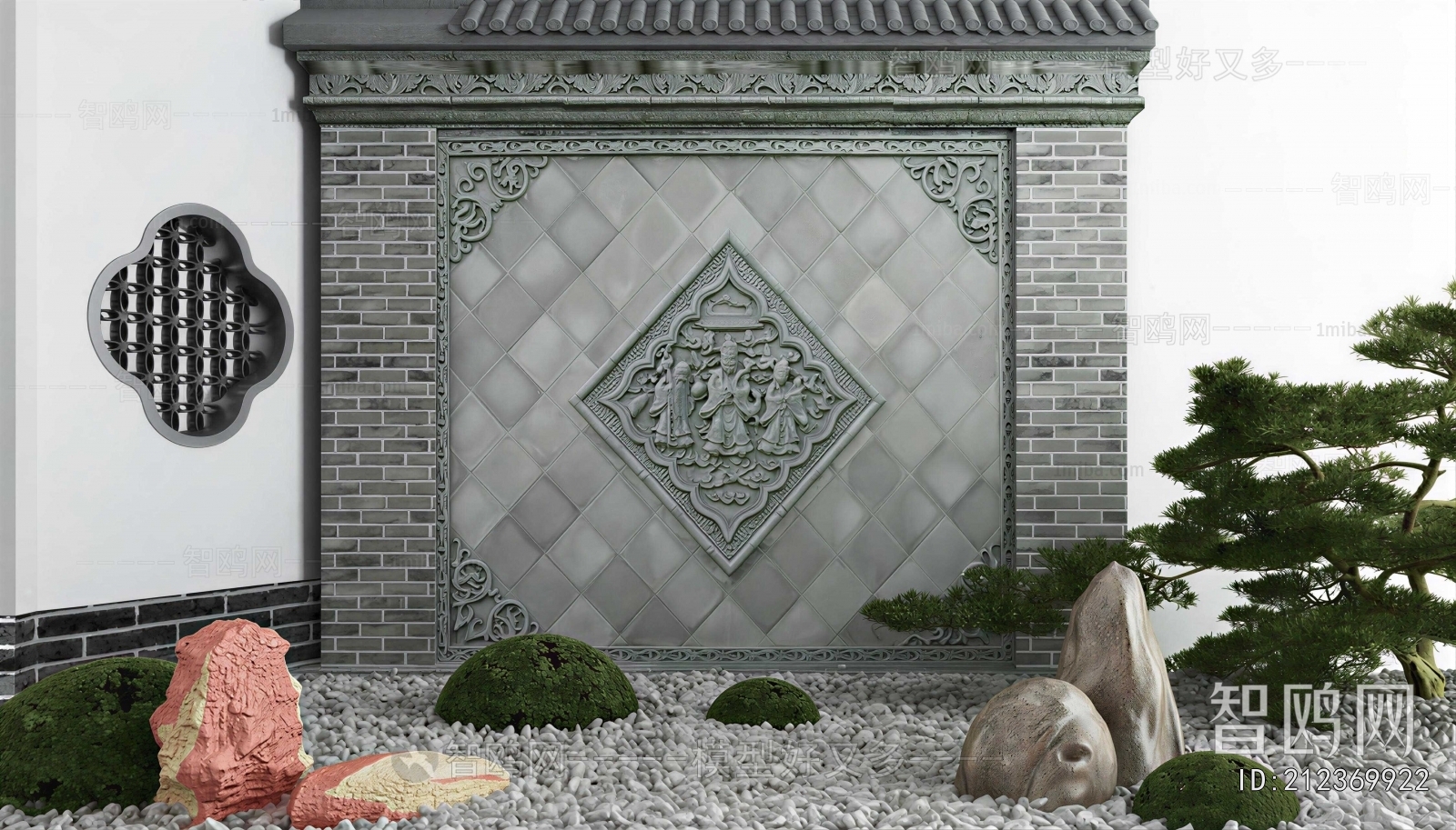 New Chinese Style Landscape Wall