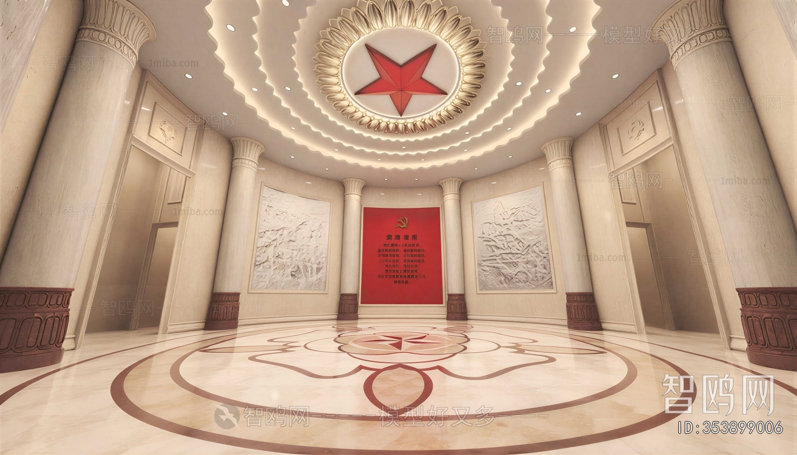 New Classical Style Exhibition Hall