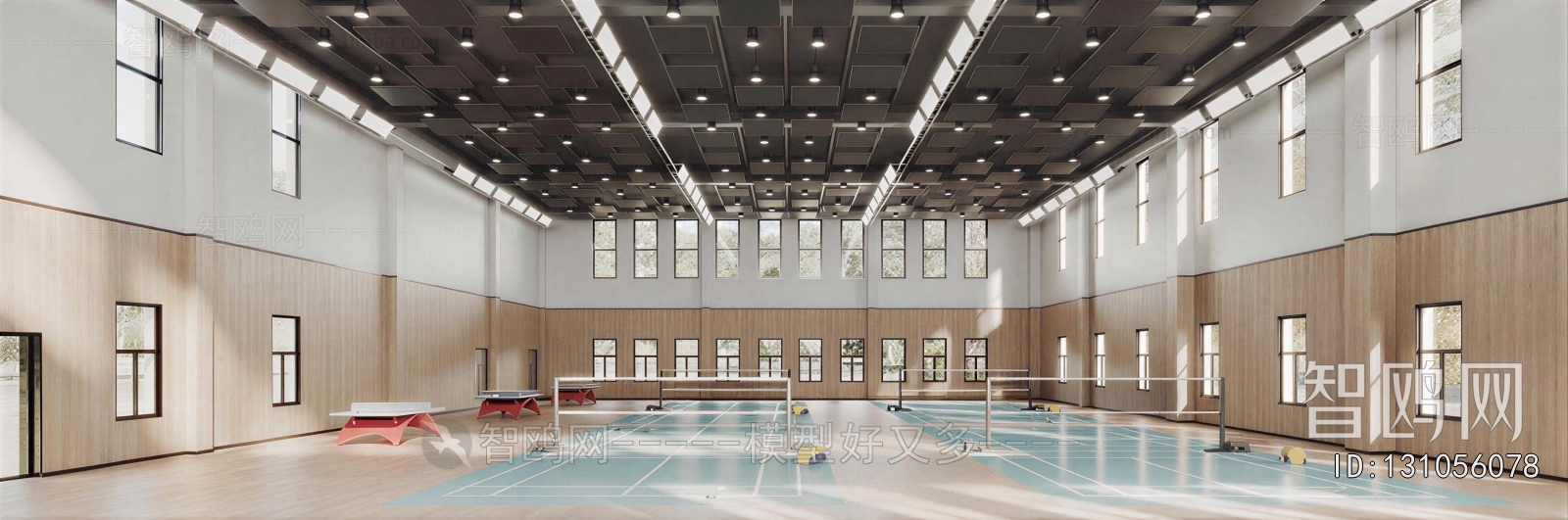 Modern Indoor Badminton Court