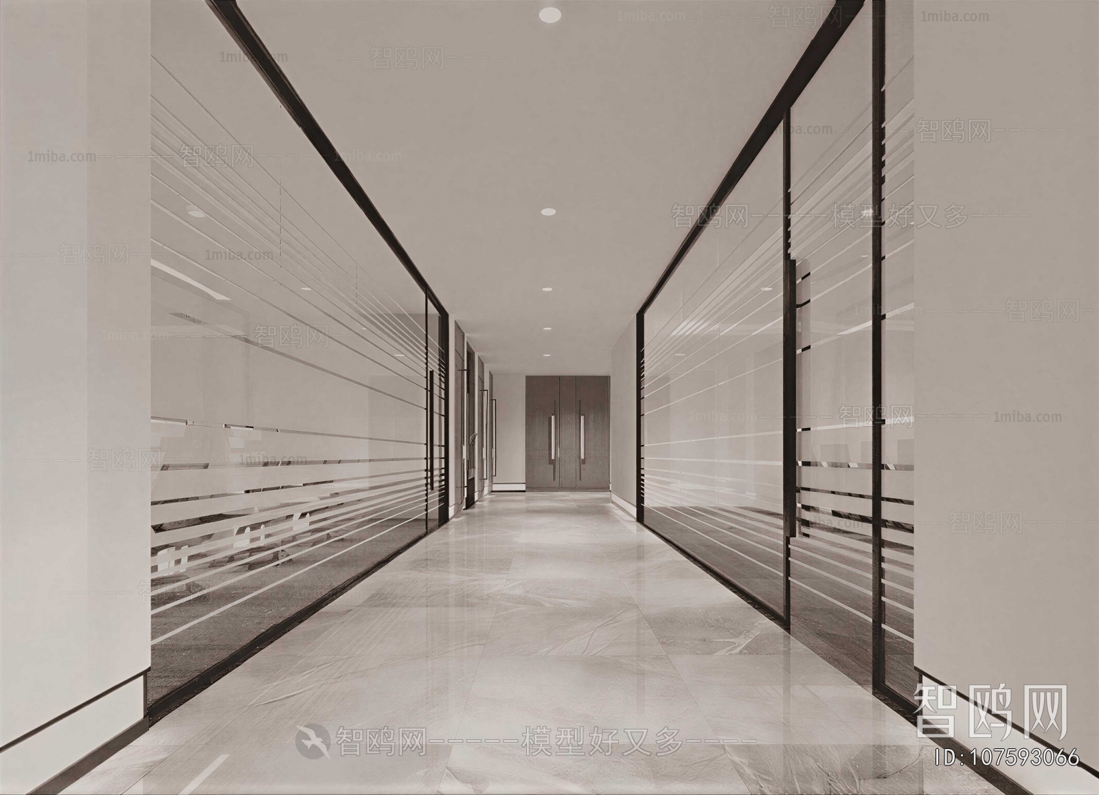Modern Office Aisle
