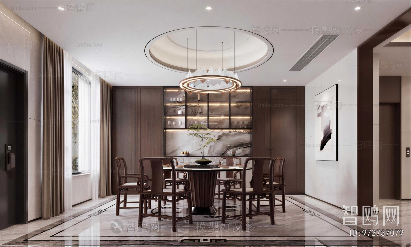 New Chinese Style Dining Room