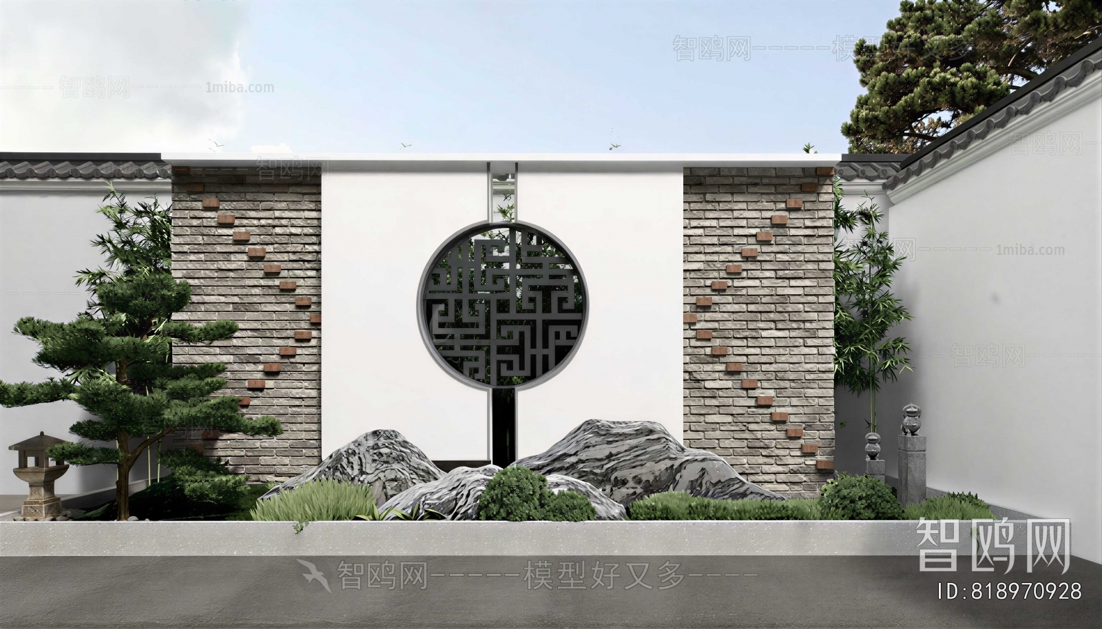 New Chinese Style Courtyard/landscape