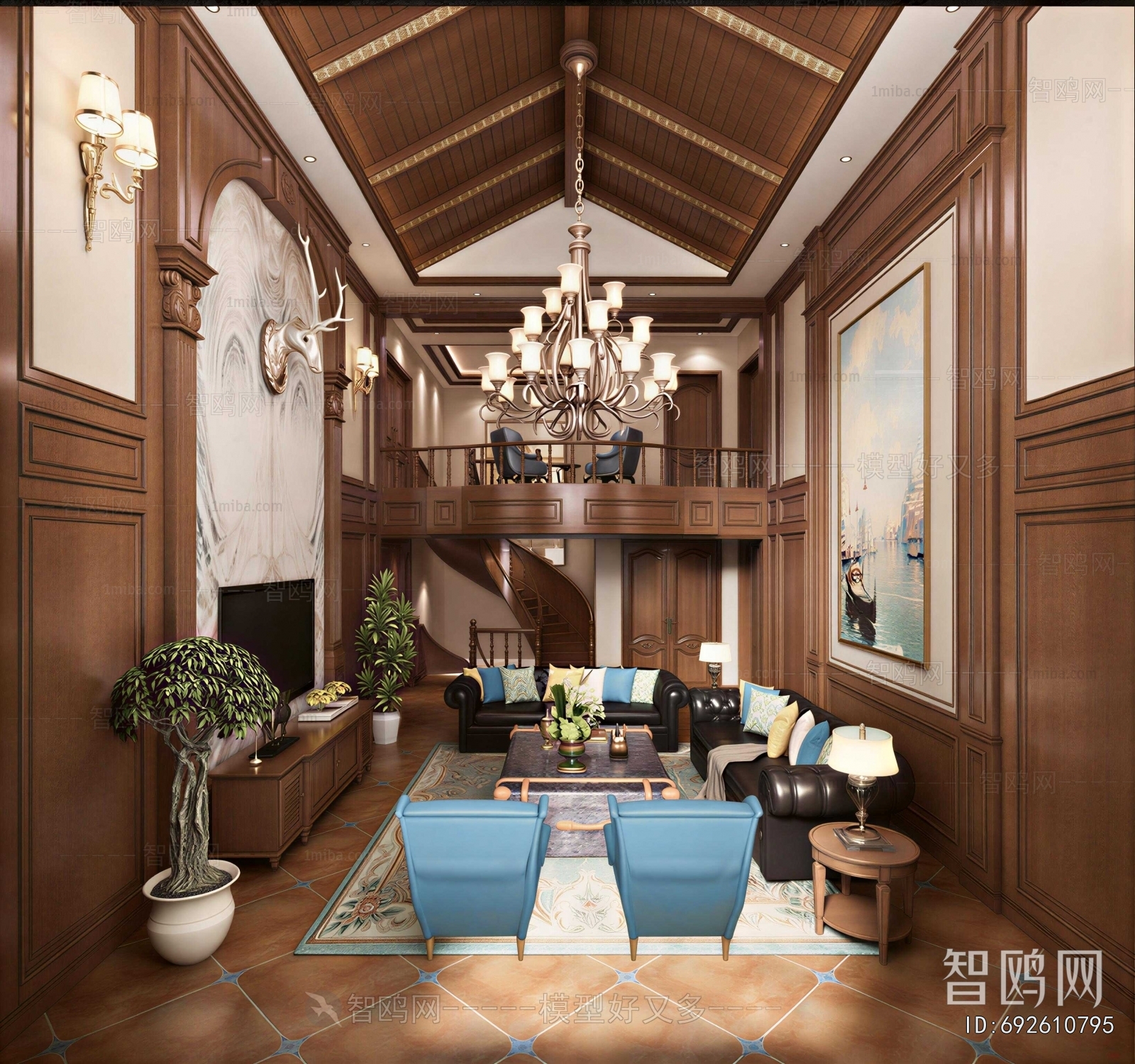 American Style A Living Room
