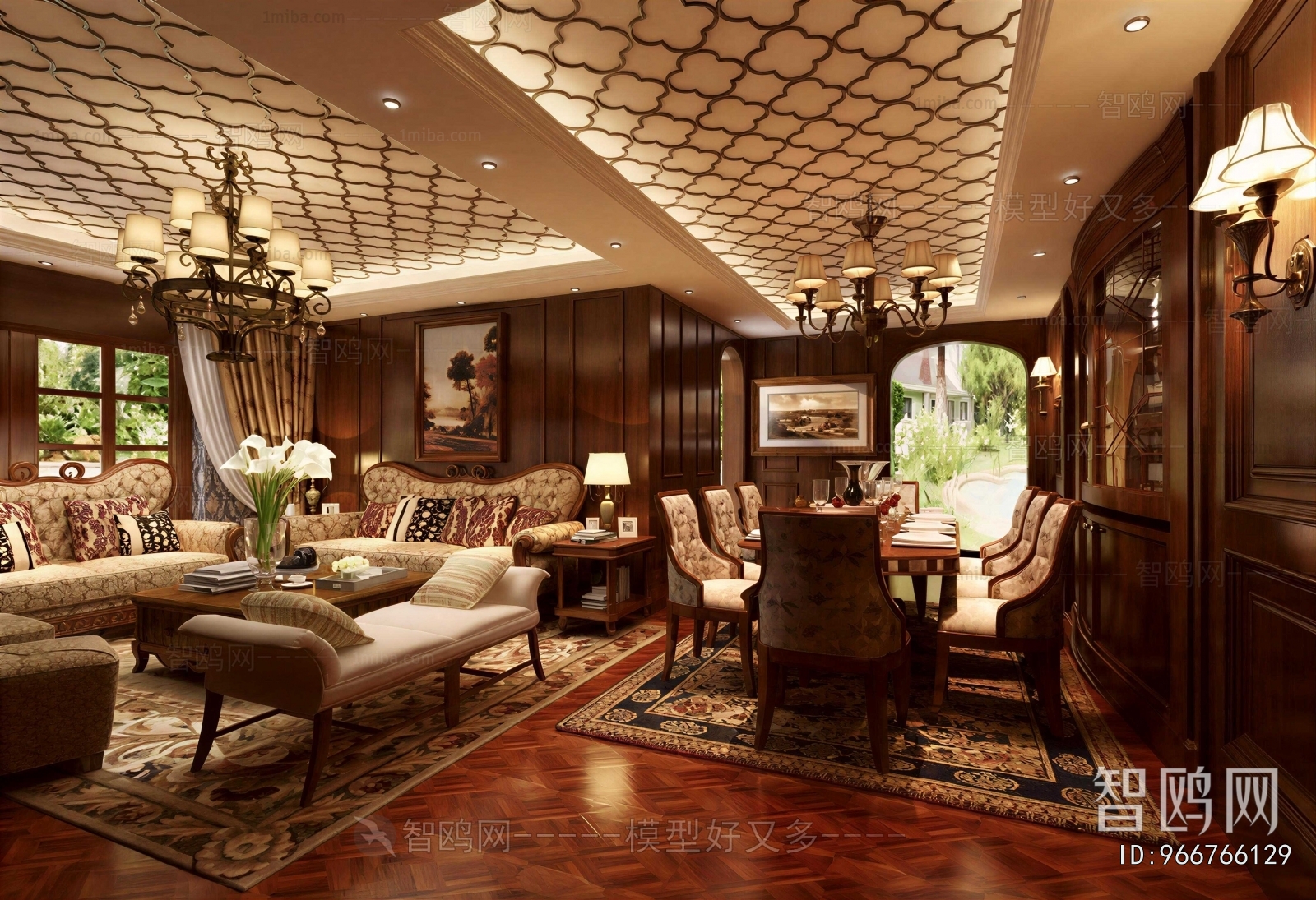 American Style A Living Room