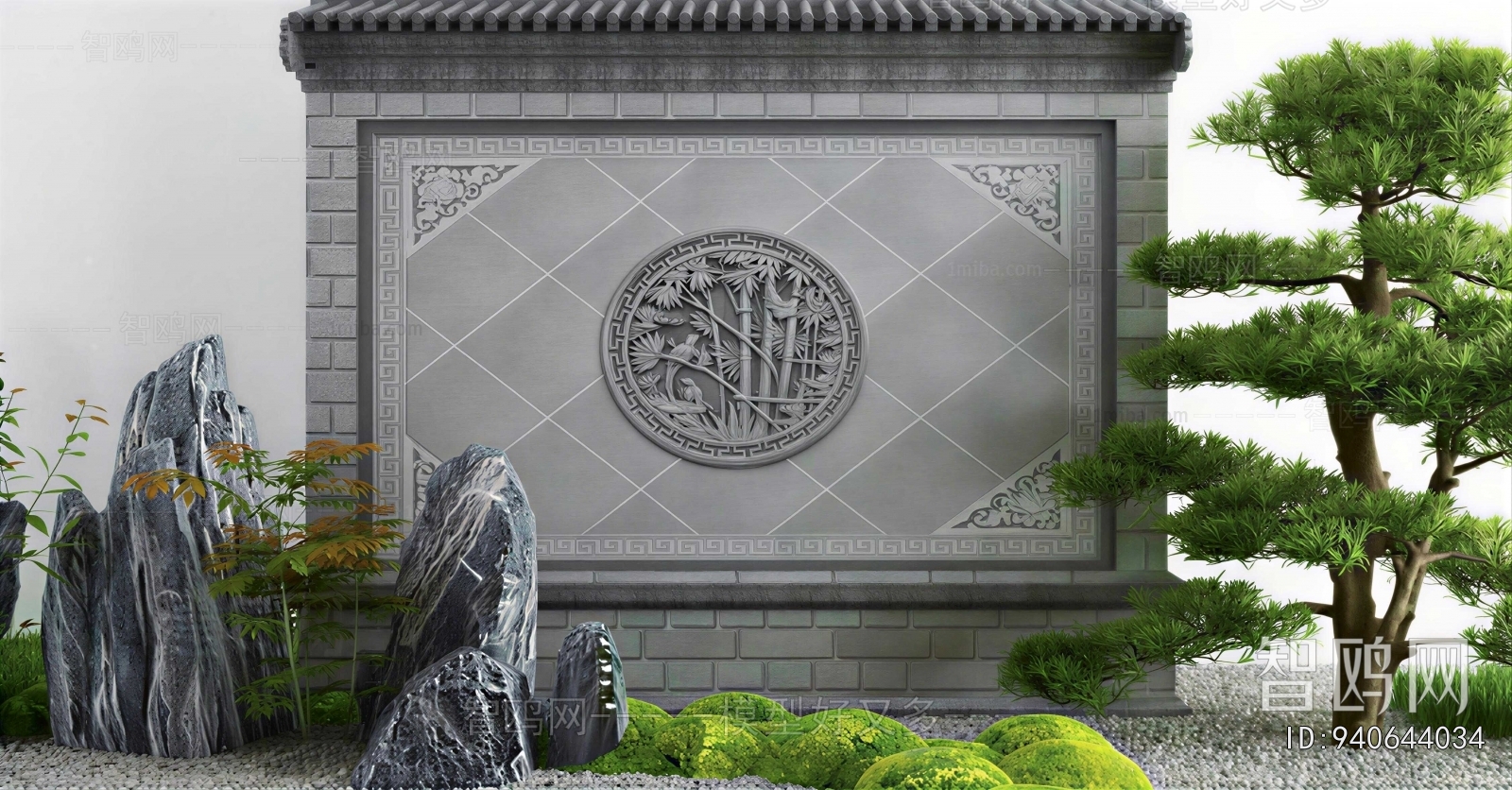 New Chinese Style Landscape Wall
