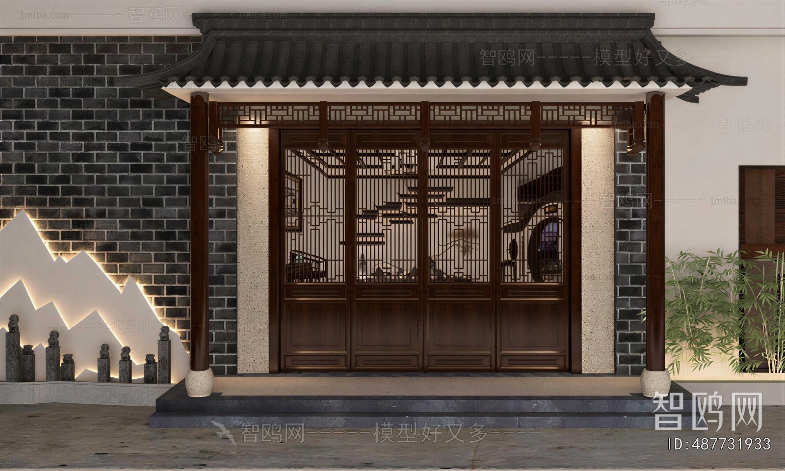 New Chinese Style Facade Element