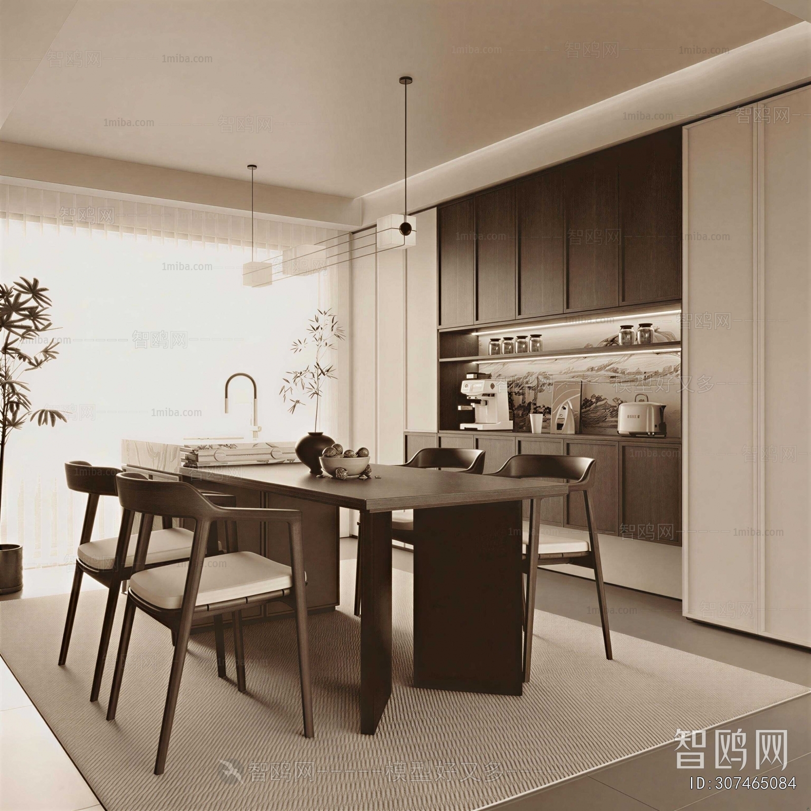 New Chinese Style Dining Room