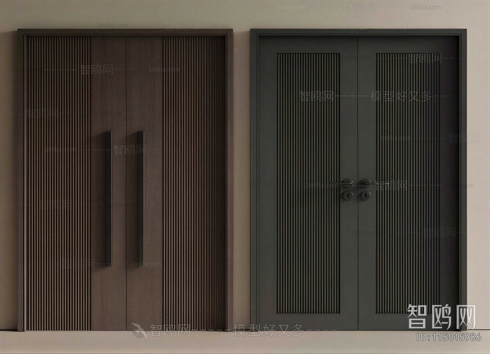 Modern Double Door