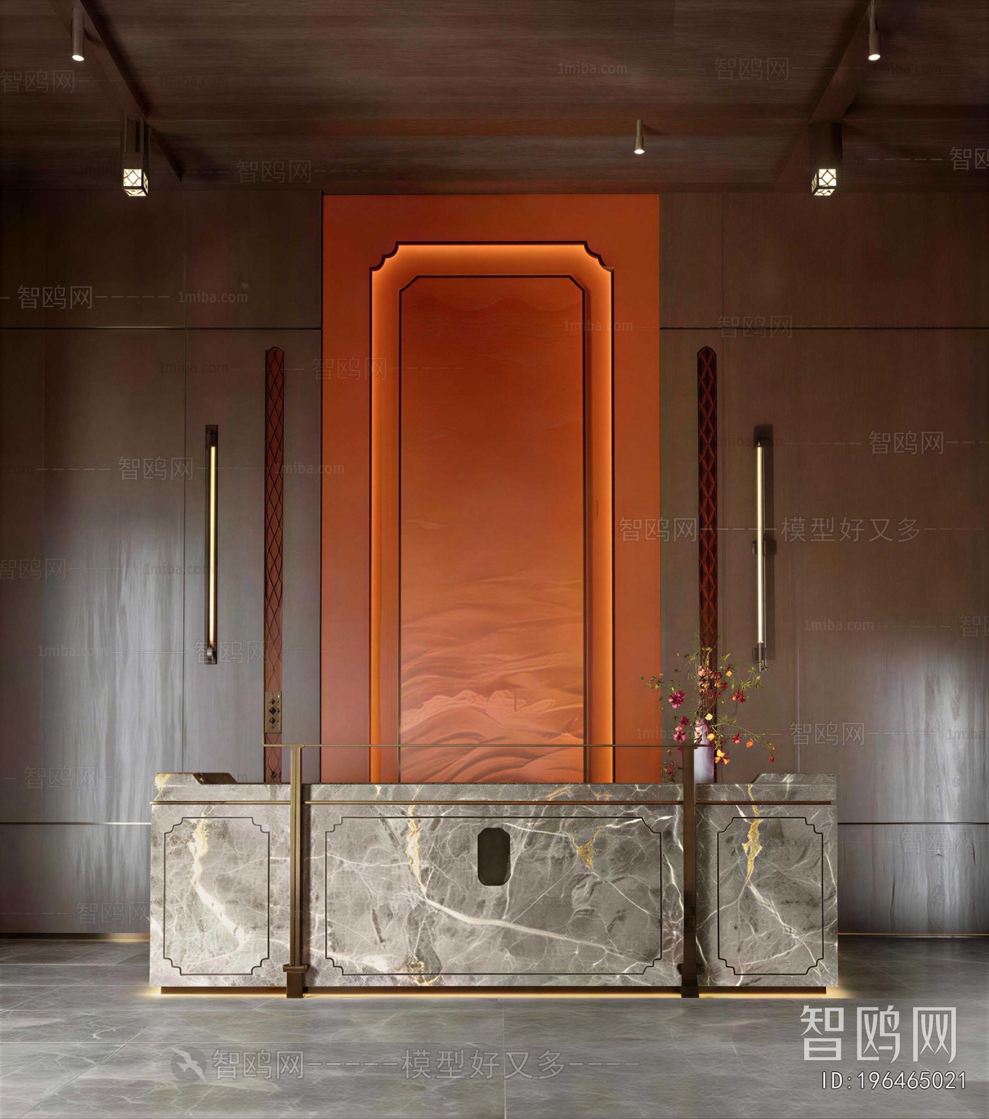 New Chinese Style Lobby Hall