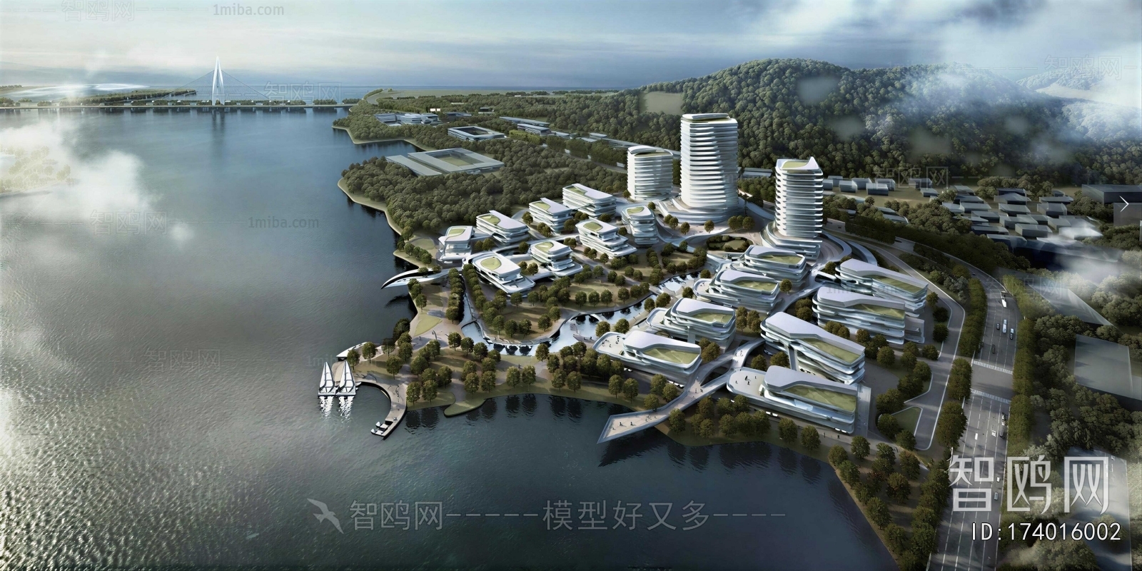 Modern Architectural Bird's-eye View Planning
