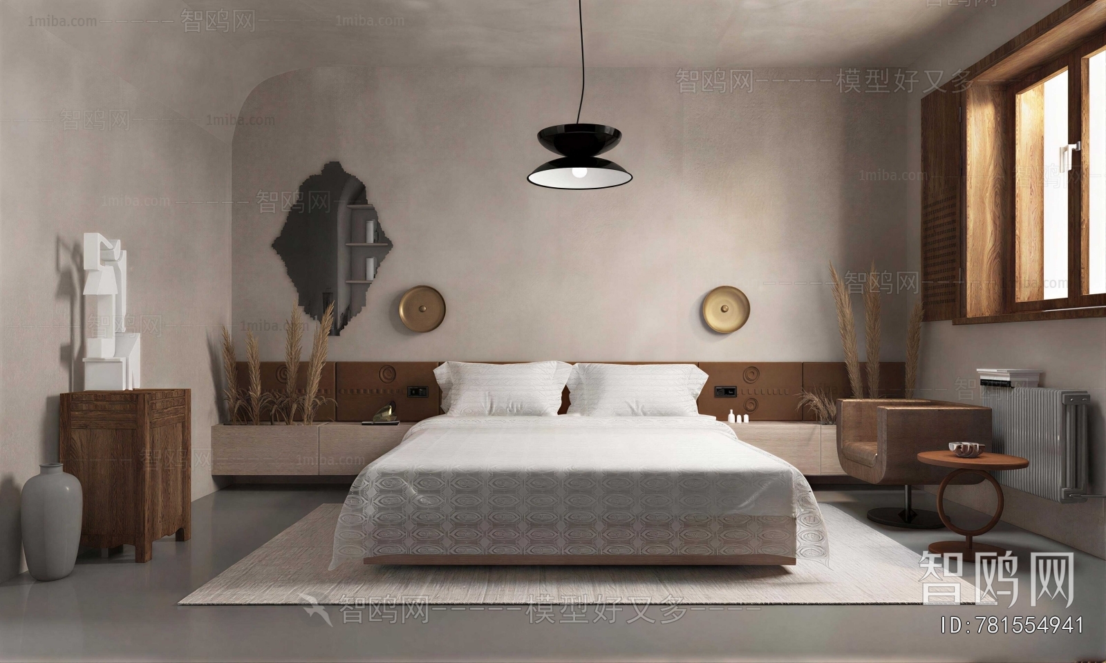 Wabi-sabi Style Bedroom