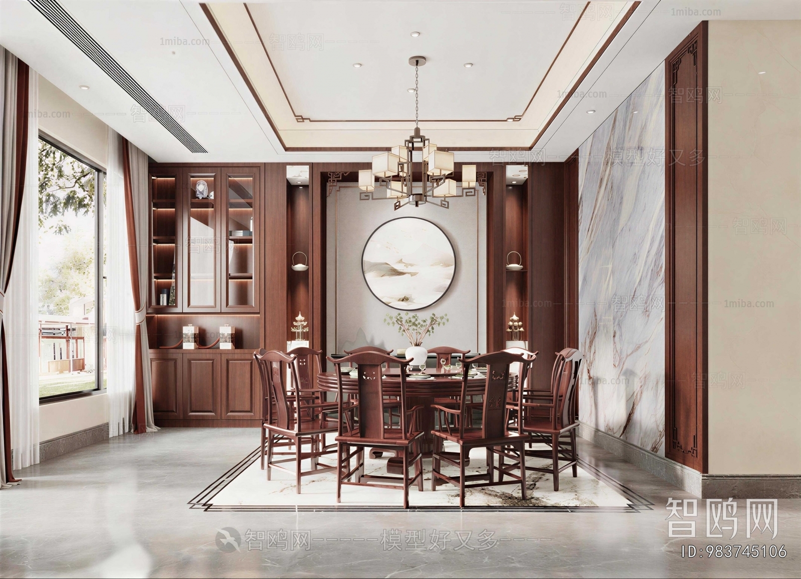 New Chinese Style Dining Room