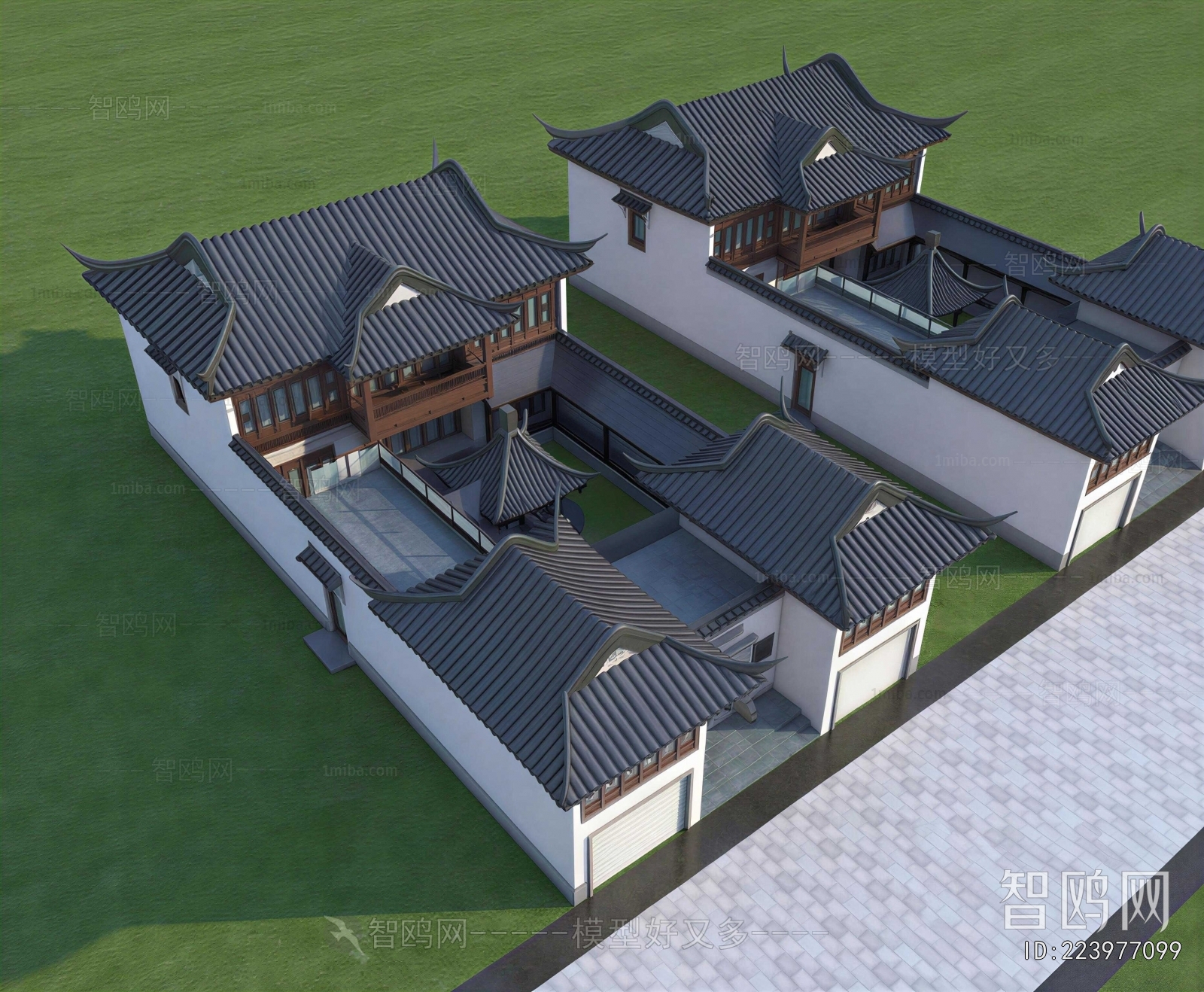 Chinese Style Ancient Architectural Buildings