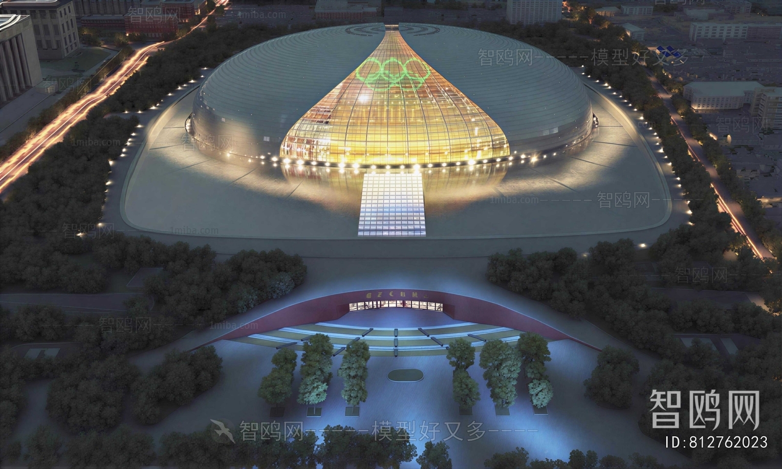 Modern Architectural Bird's-eye View Planning