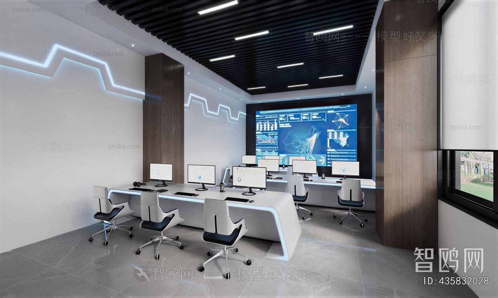 Modern Monitor Room