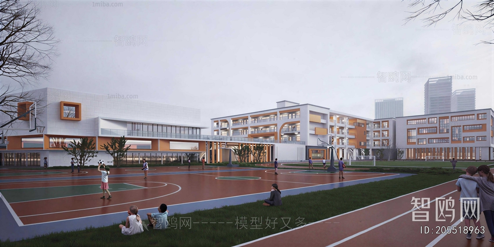 Modern School Building