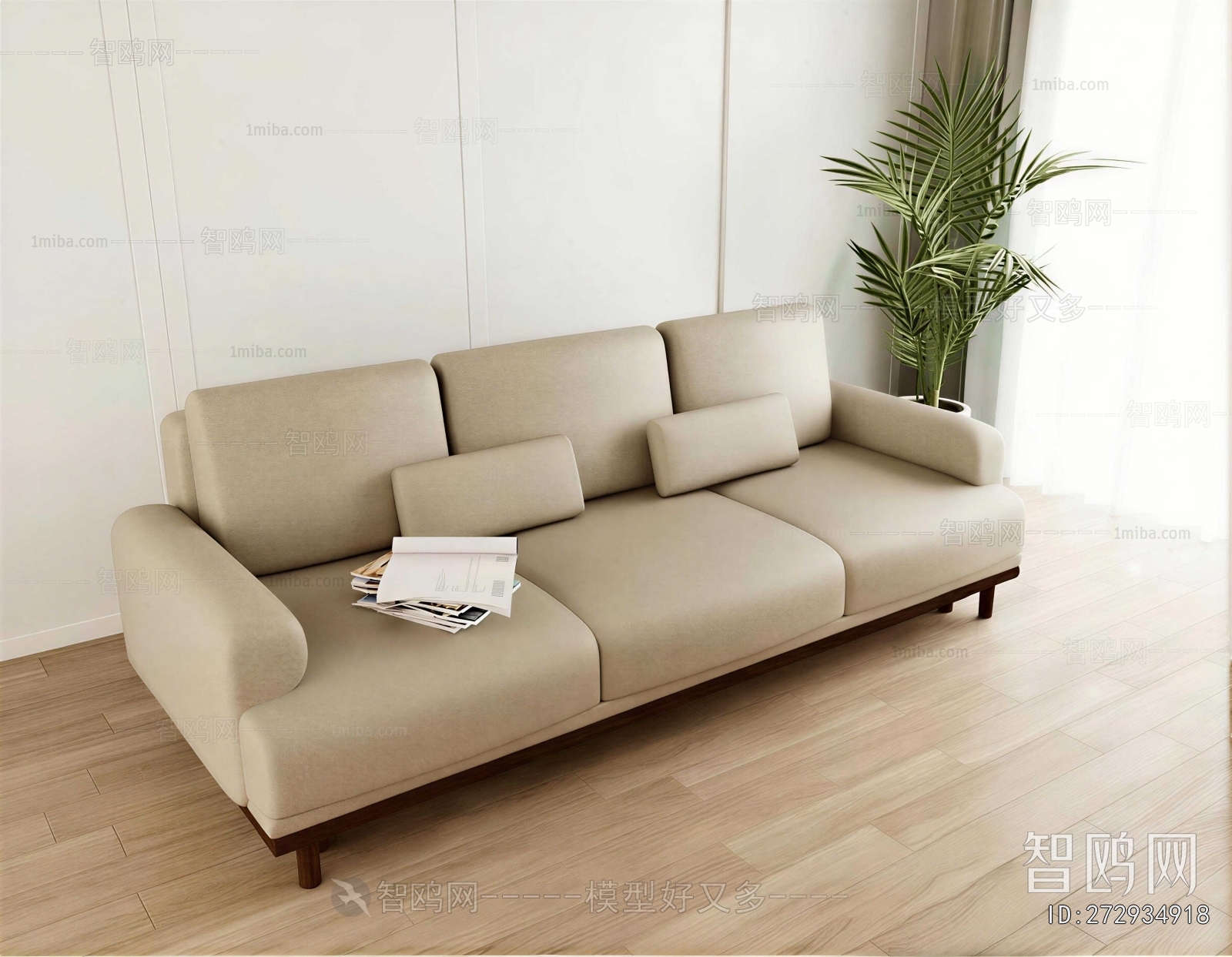 Modern Three-seat Sofa