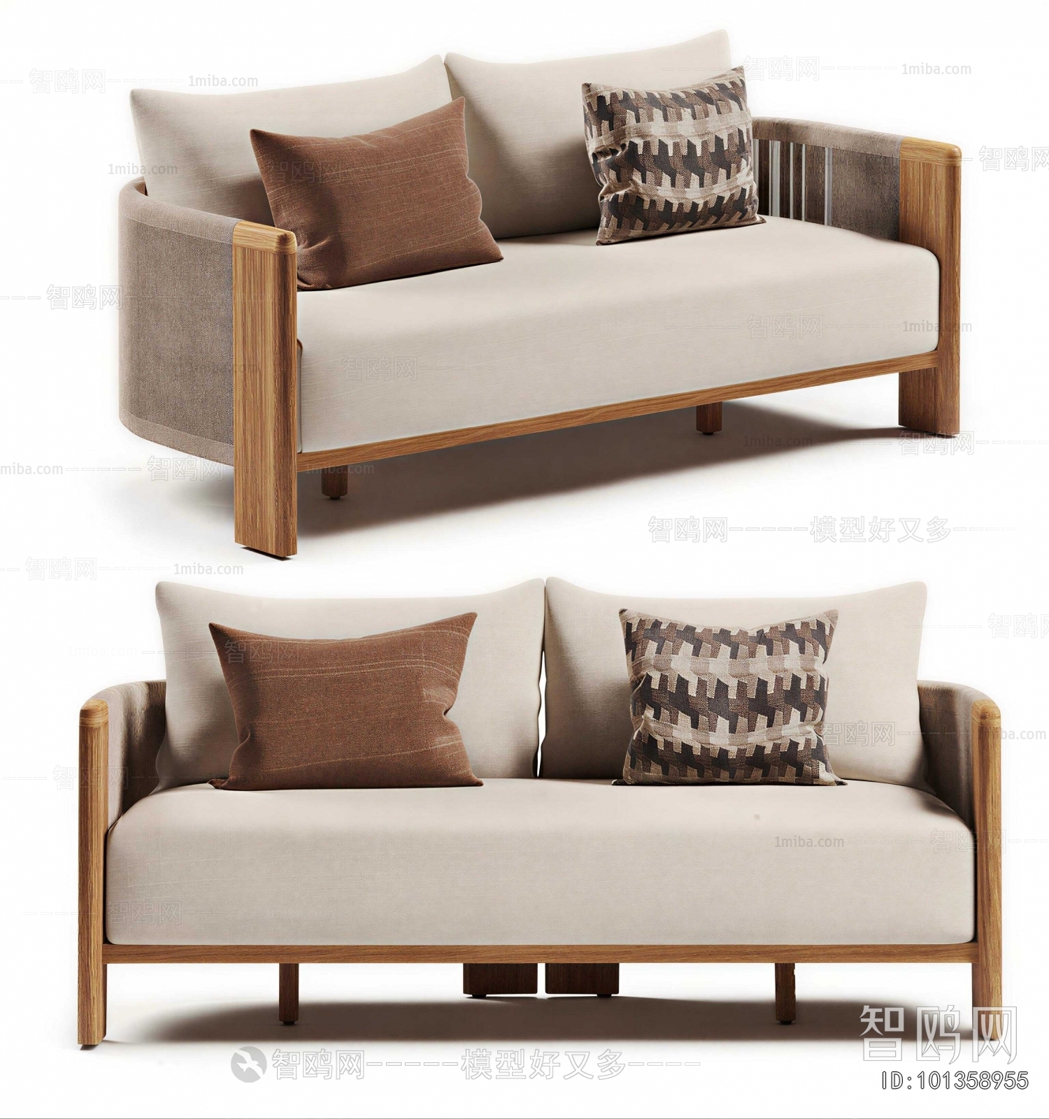 New Chinese Style A Sofa For Two