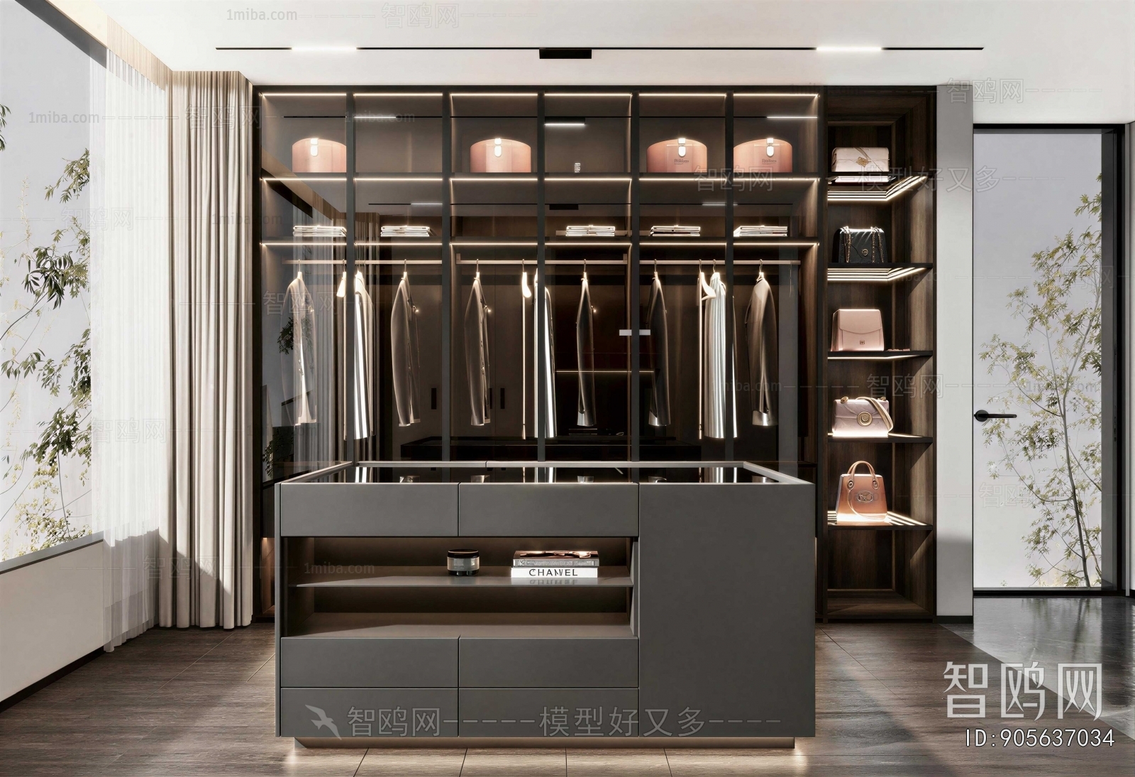 Modern Clothes Storage Area
