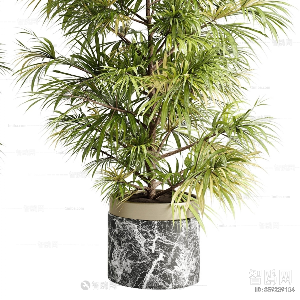 Modern Ground Green Plant Potted Plants