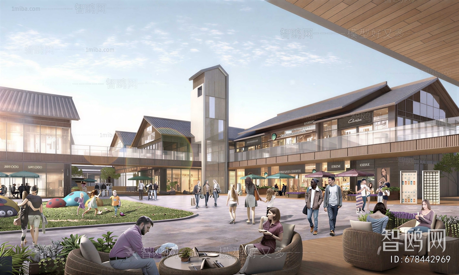 New Chinese Style Commercial Street