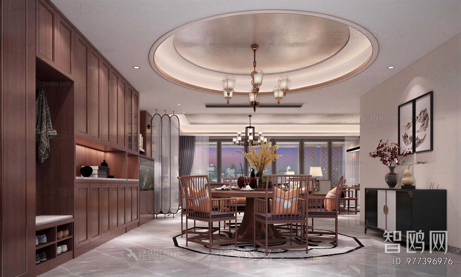 New Chinese Style Dining Room