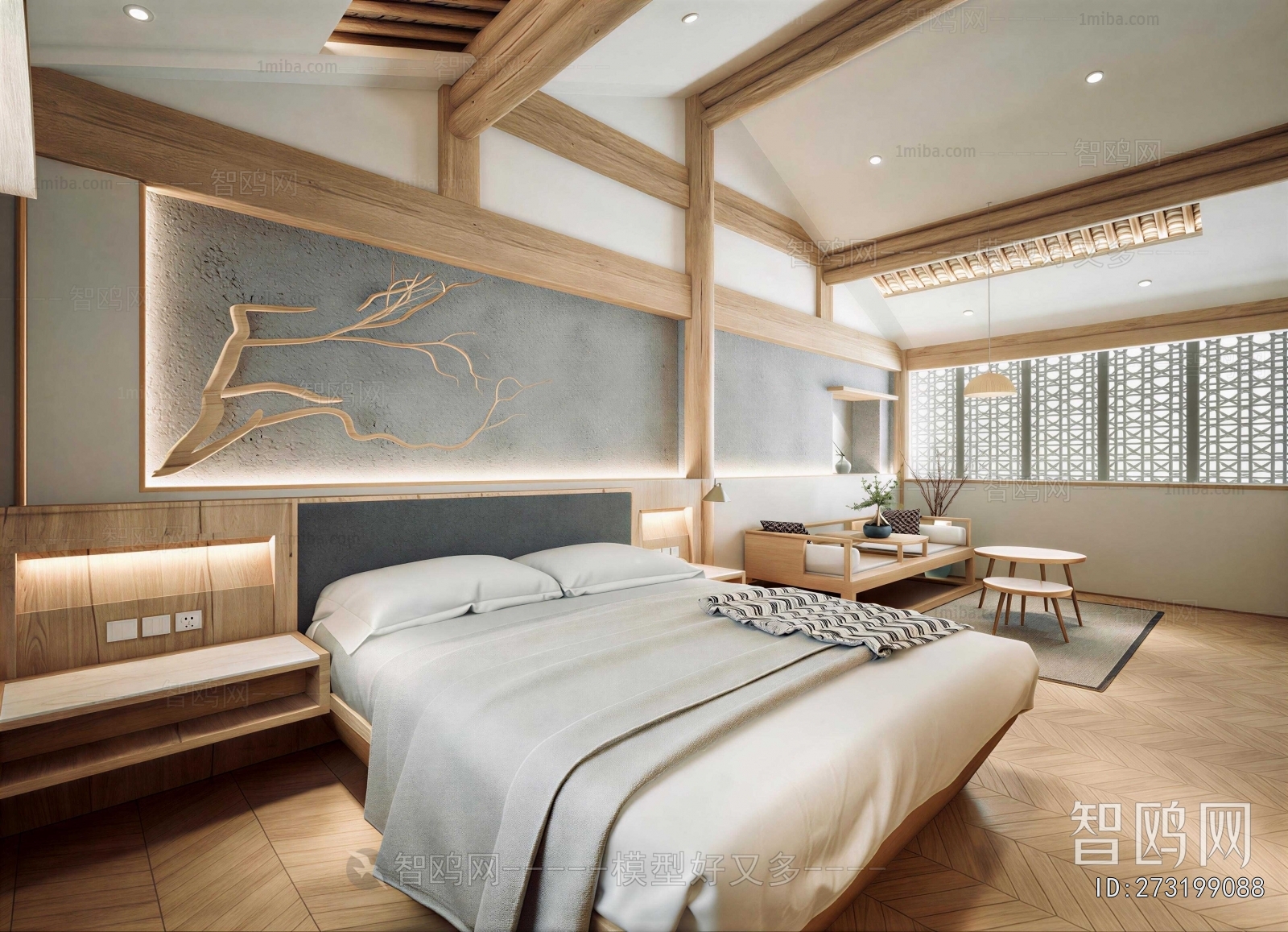 New Chinese Style Bedroom