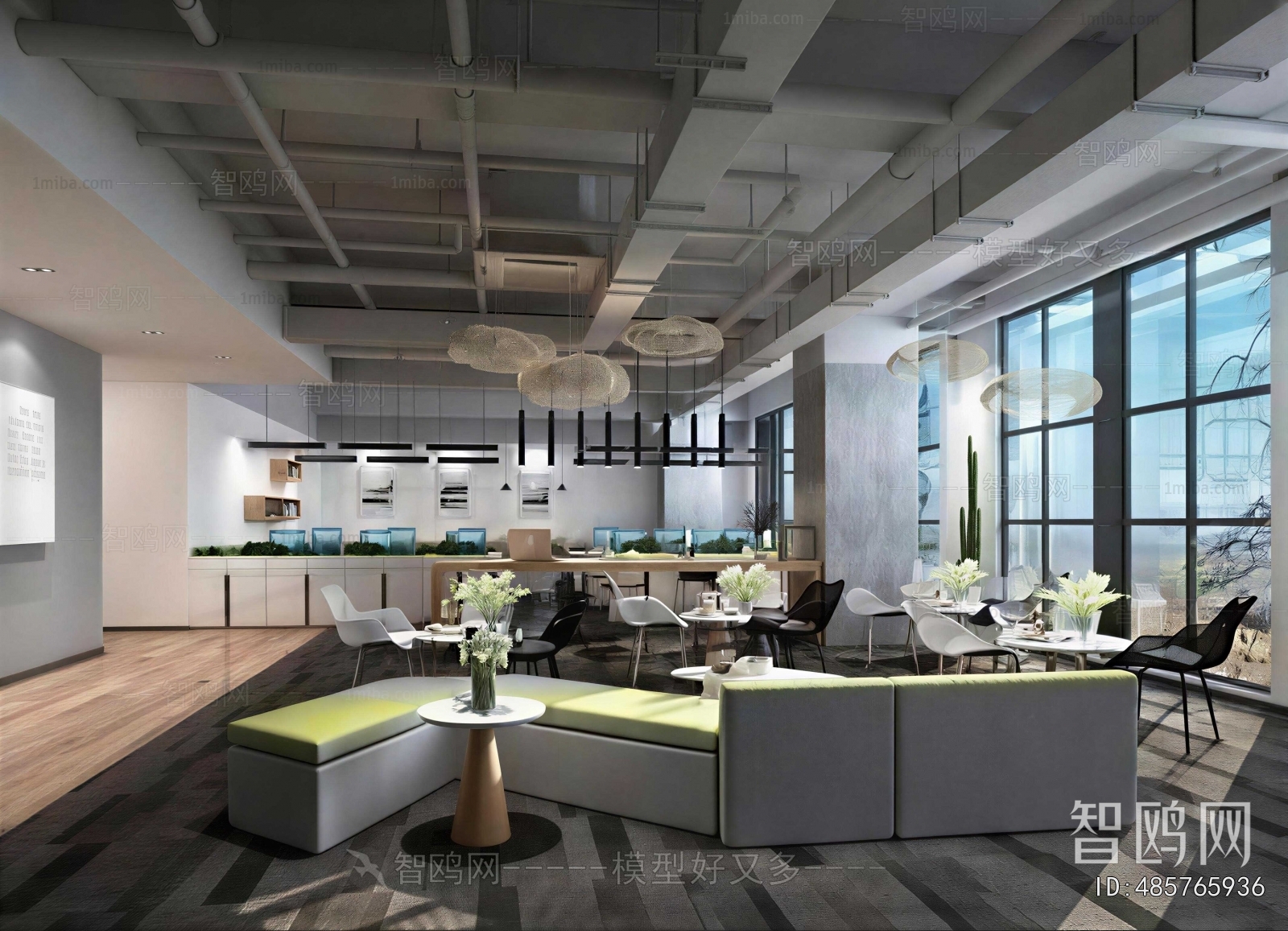 Industrial Style Office Rest Area