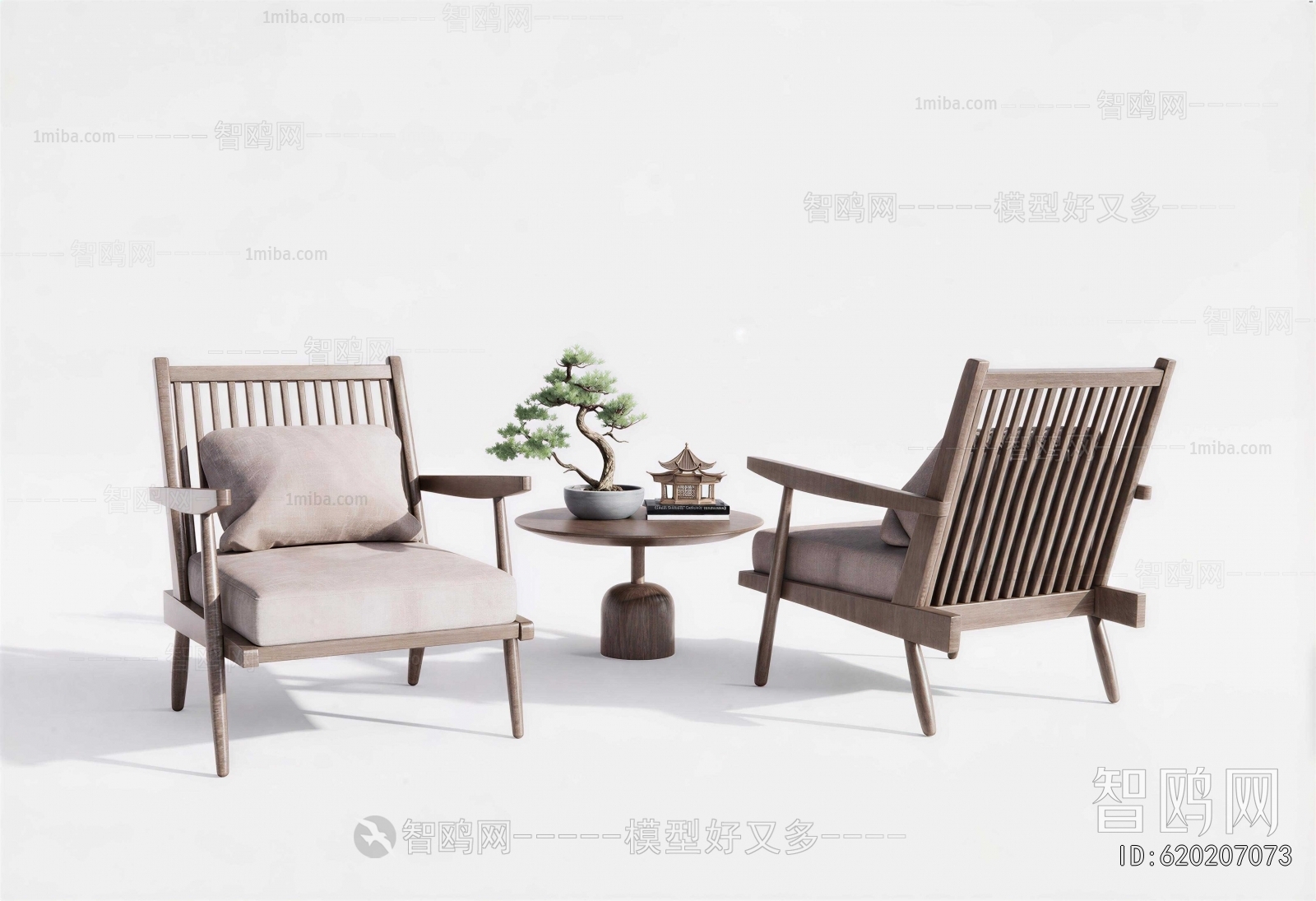 New Chinese Style Lounge Chair