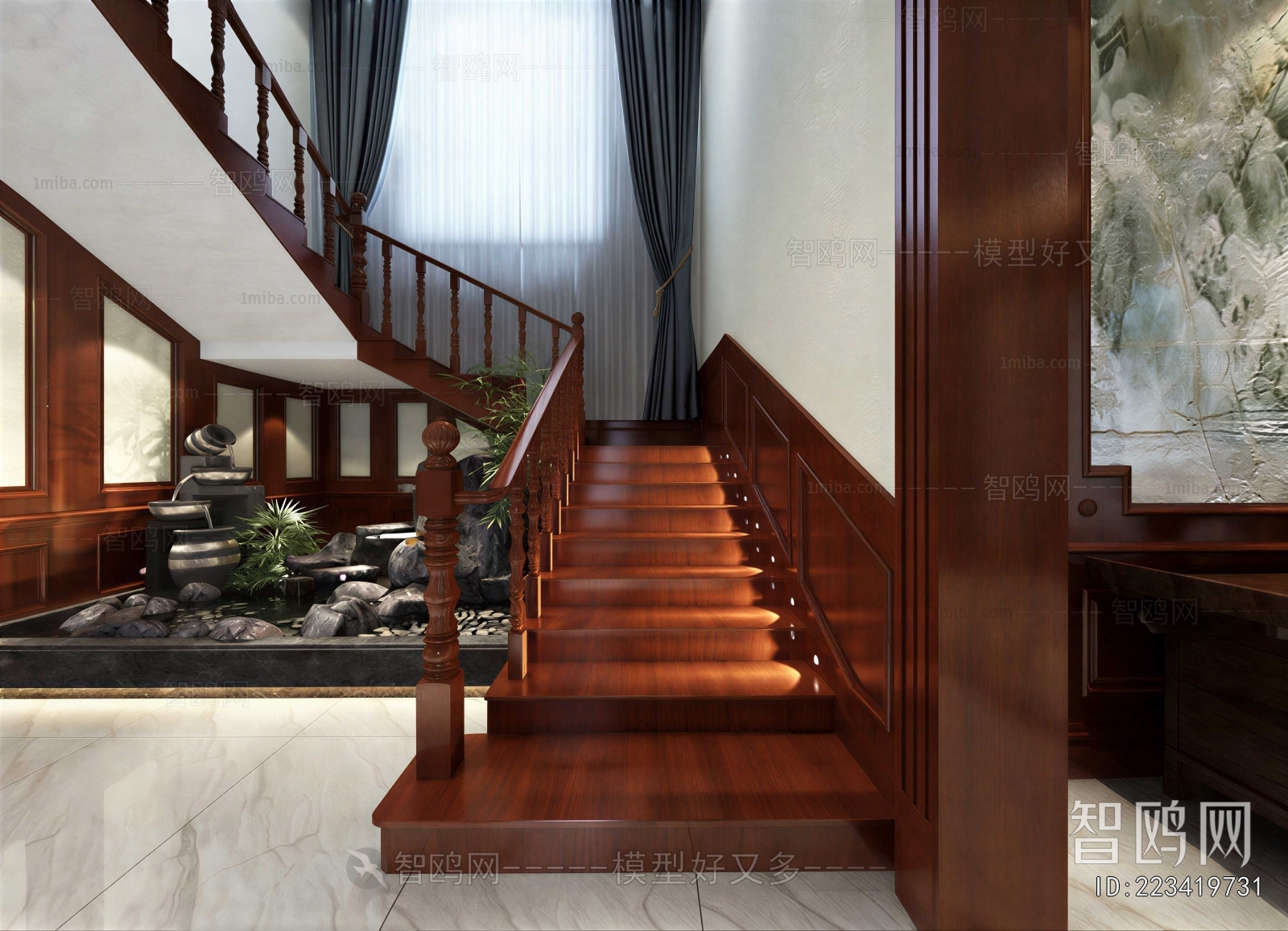 New Chinese Style Stairwell