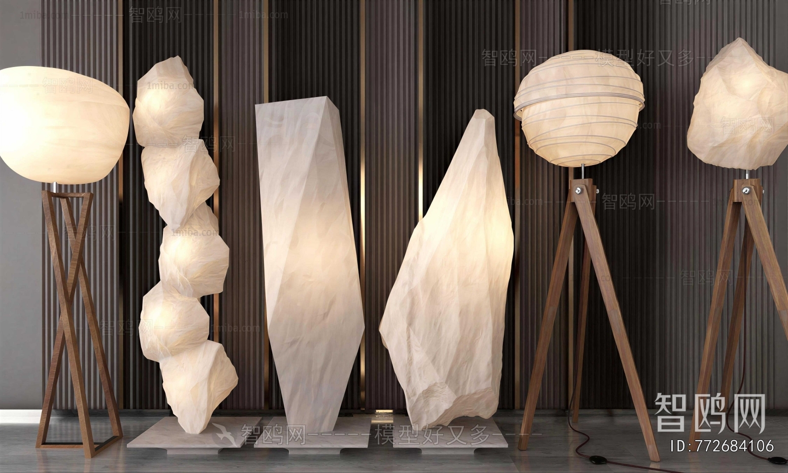 Wabi-sabi Style Floor Lamp