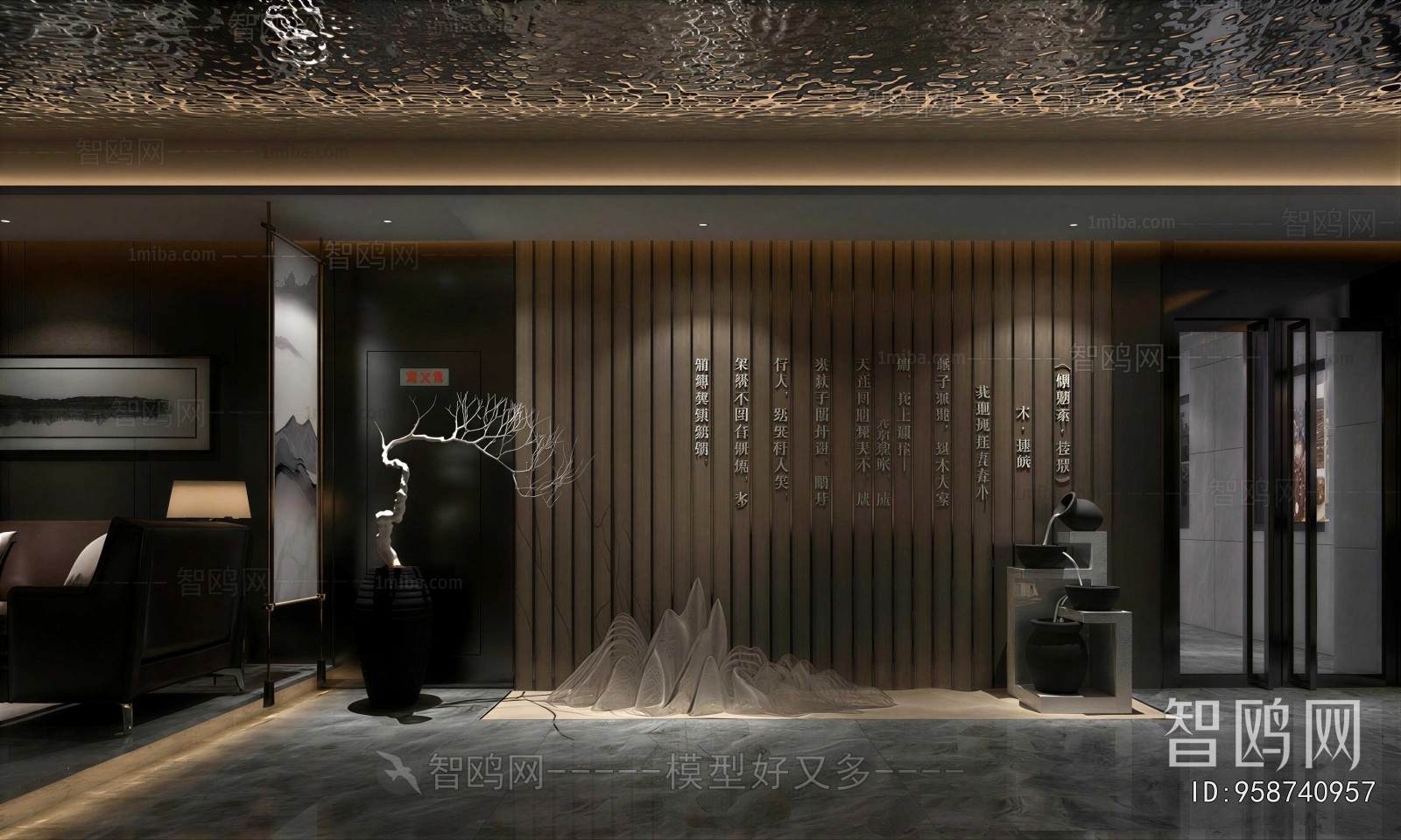 New Chinese Style Lobby Hall