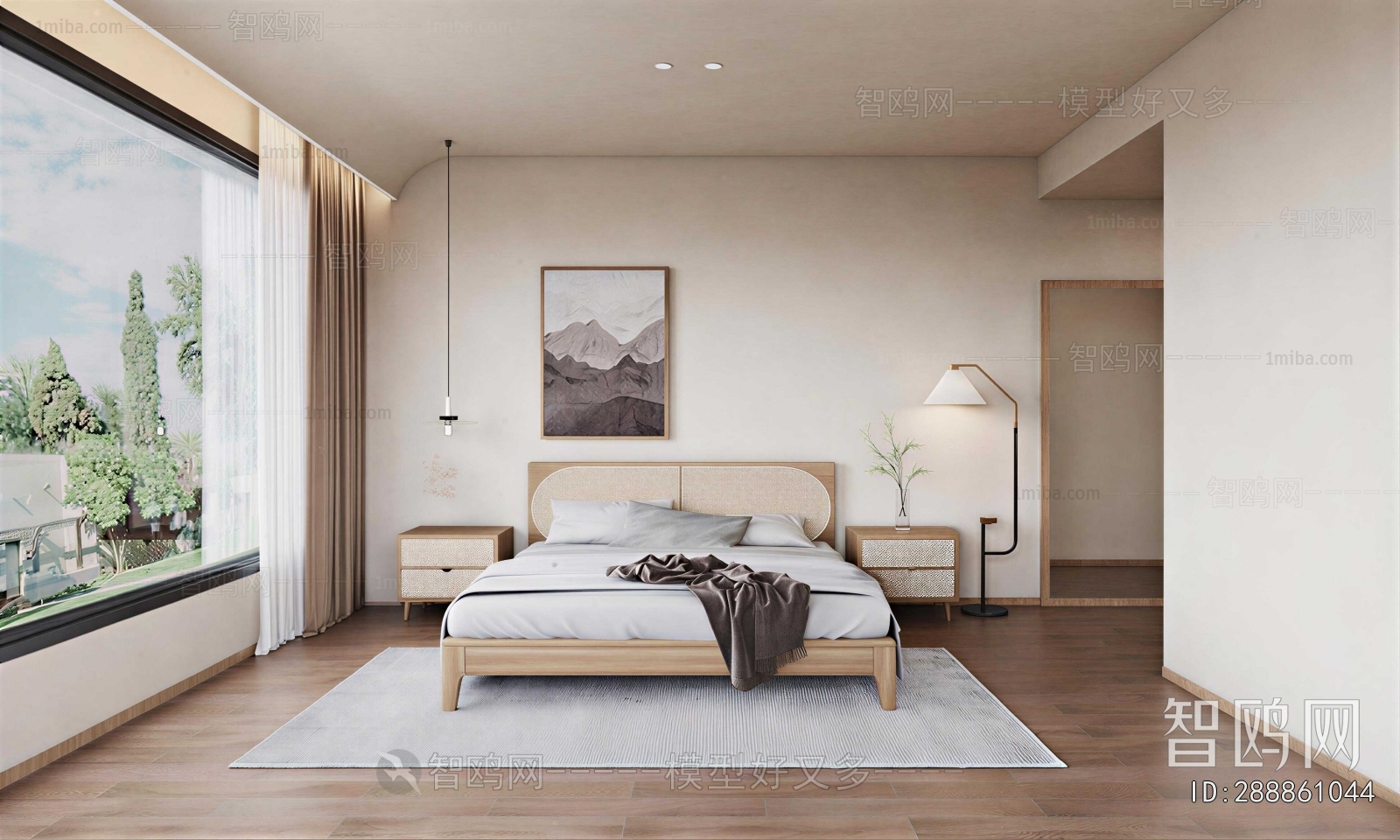 Wabi-sabi Style Bedroom
