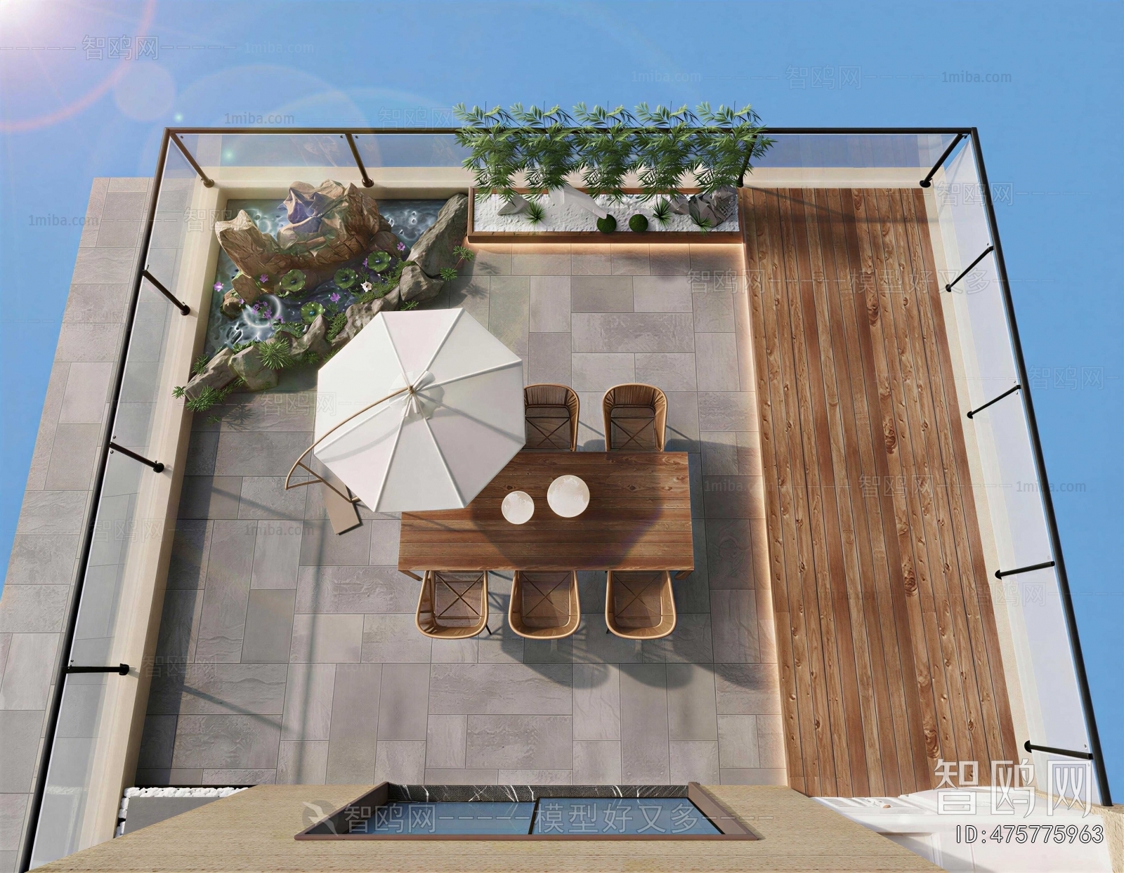 New Chinese Style Terrace