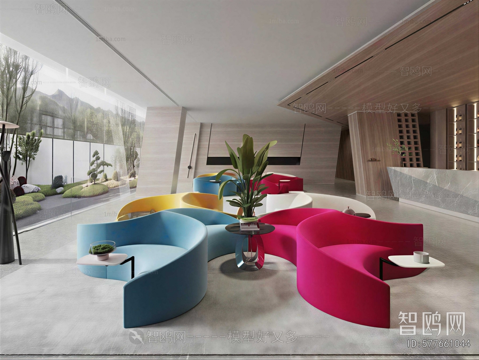 Modern Office Living Room