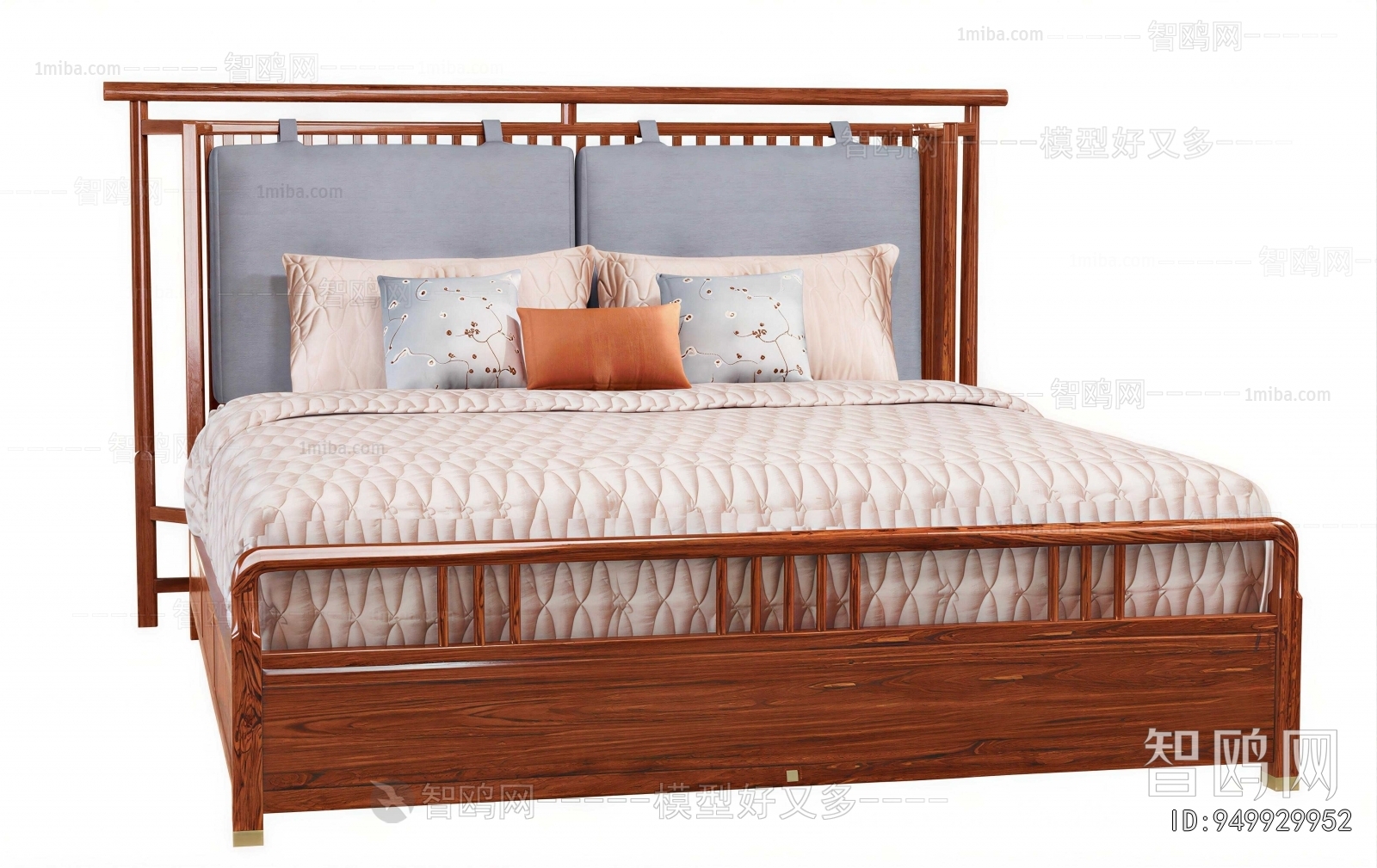 New Chinese Style Double Bed