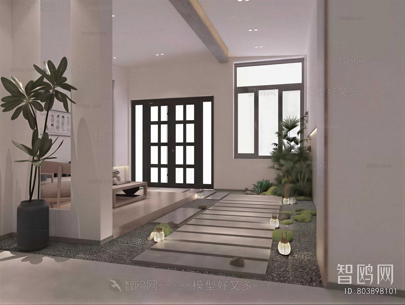 New Chinese Style Hallway