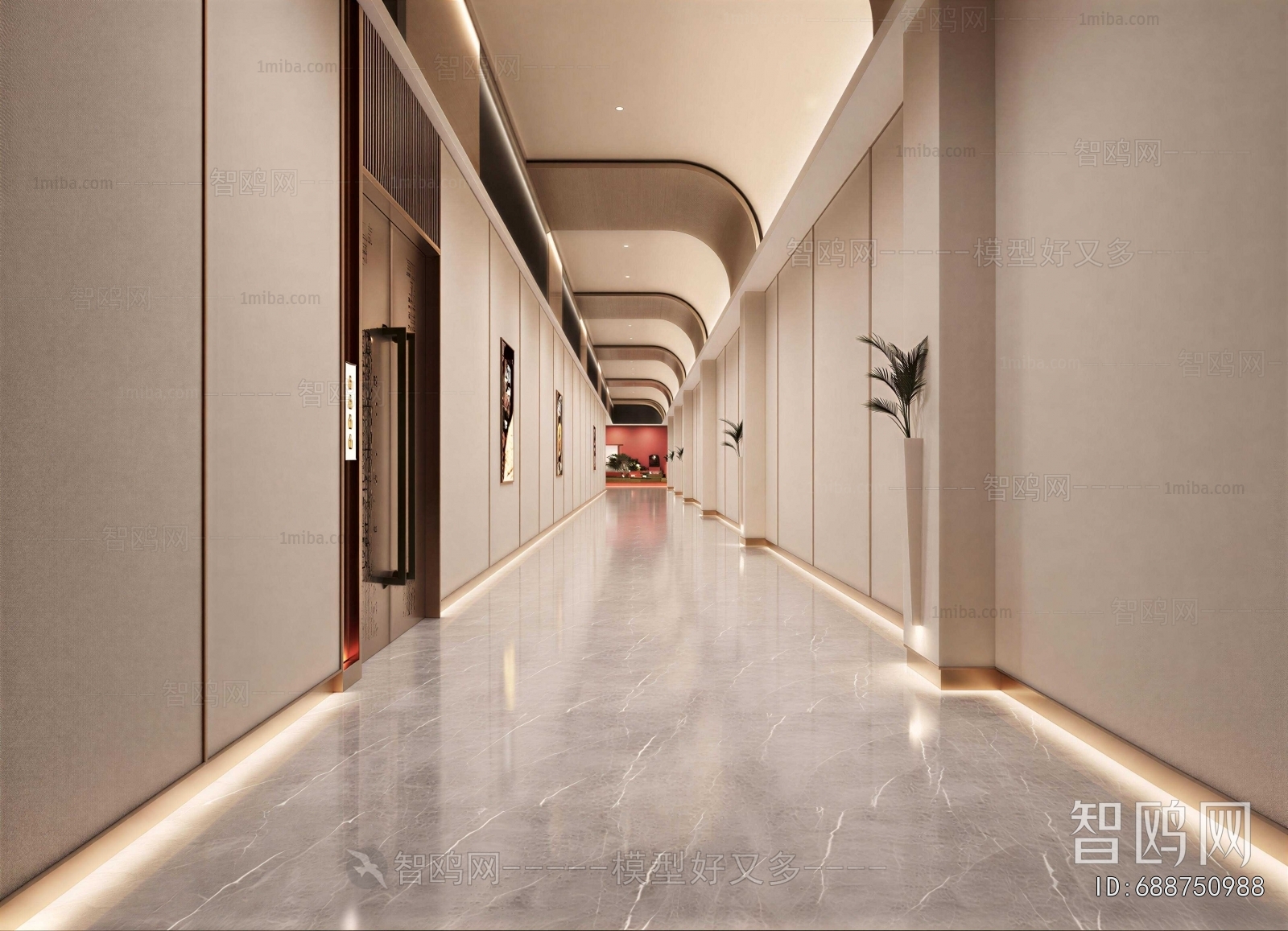 Modern Office Aisle
