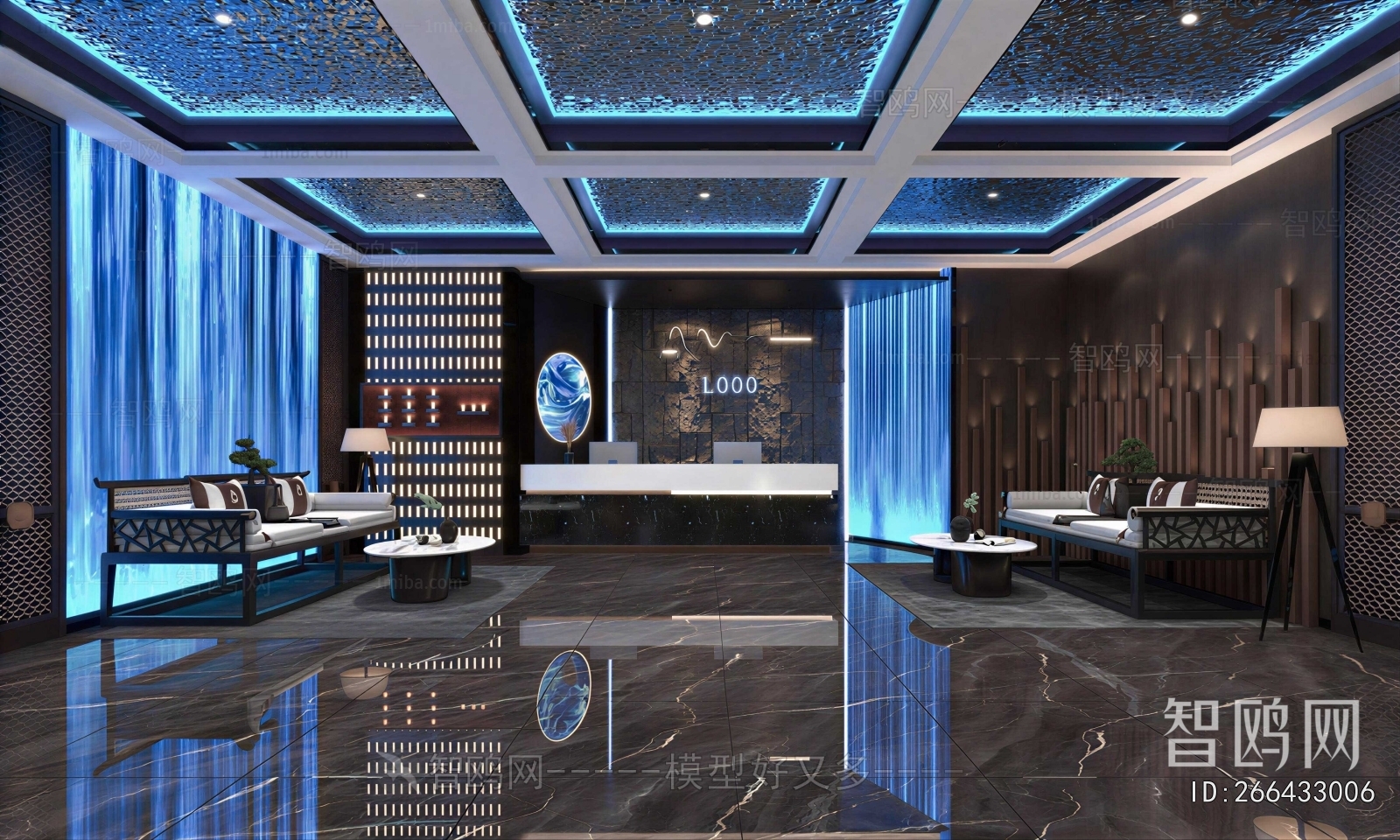 New Chinese Style Lobby Hall