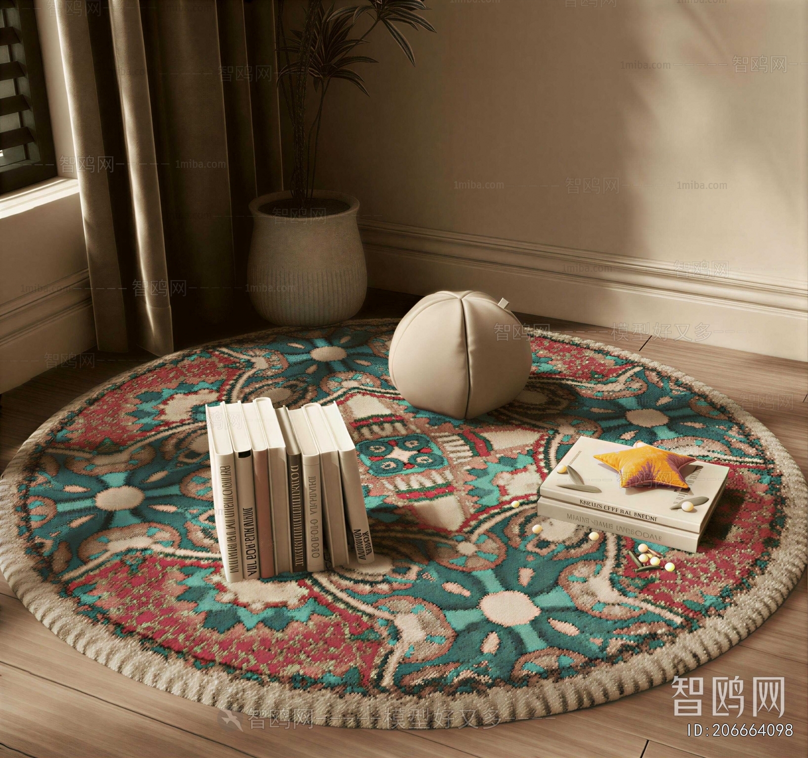 American Style Circular Carpet