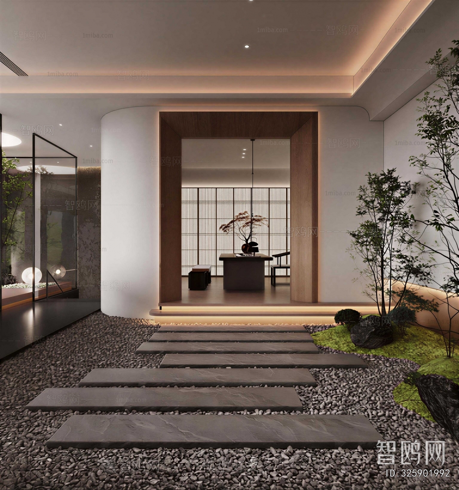 Modern Courtyard/landscape
