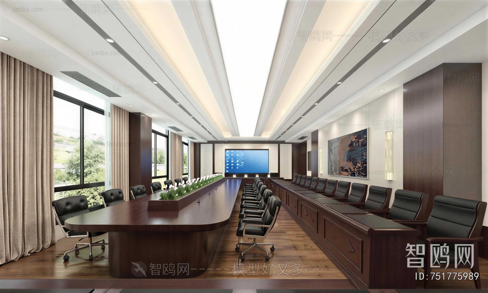 New Chinese Style Meeting Room