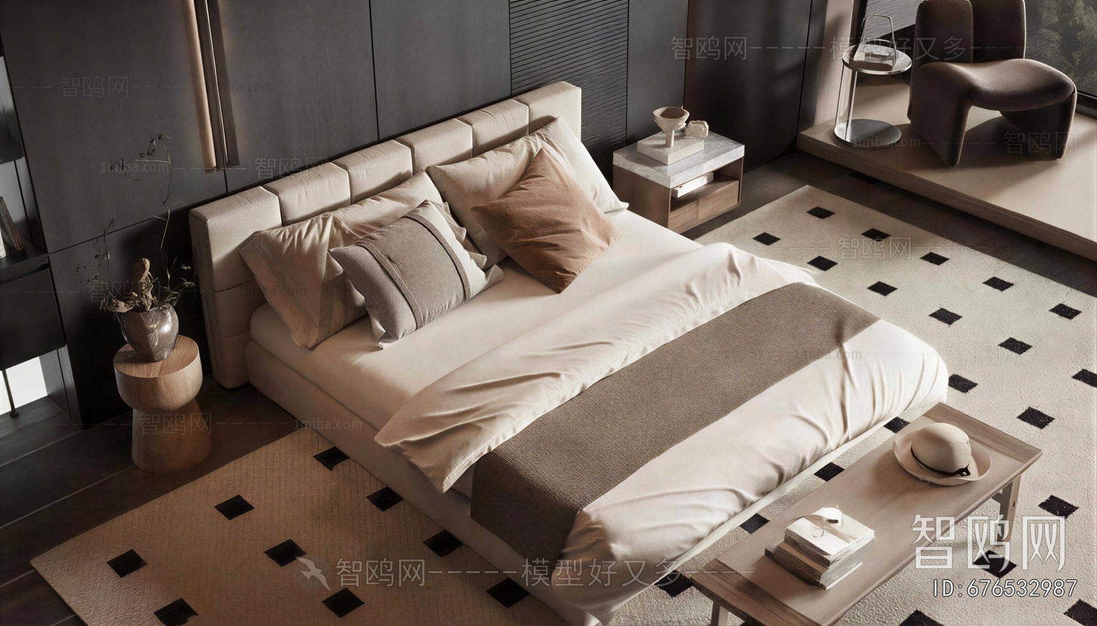 Modern Double Bed