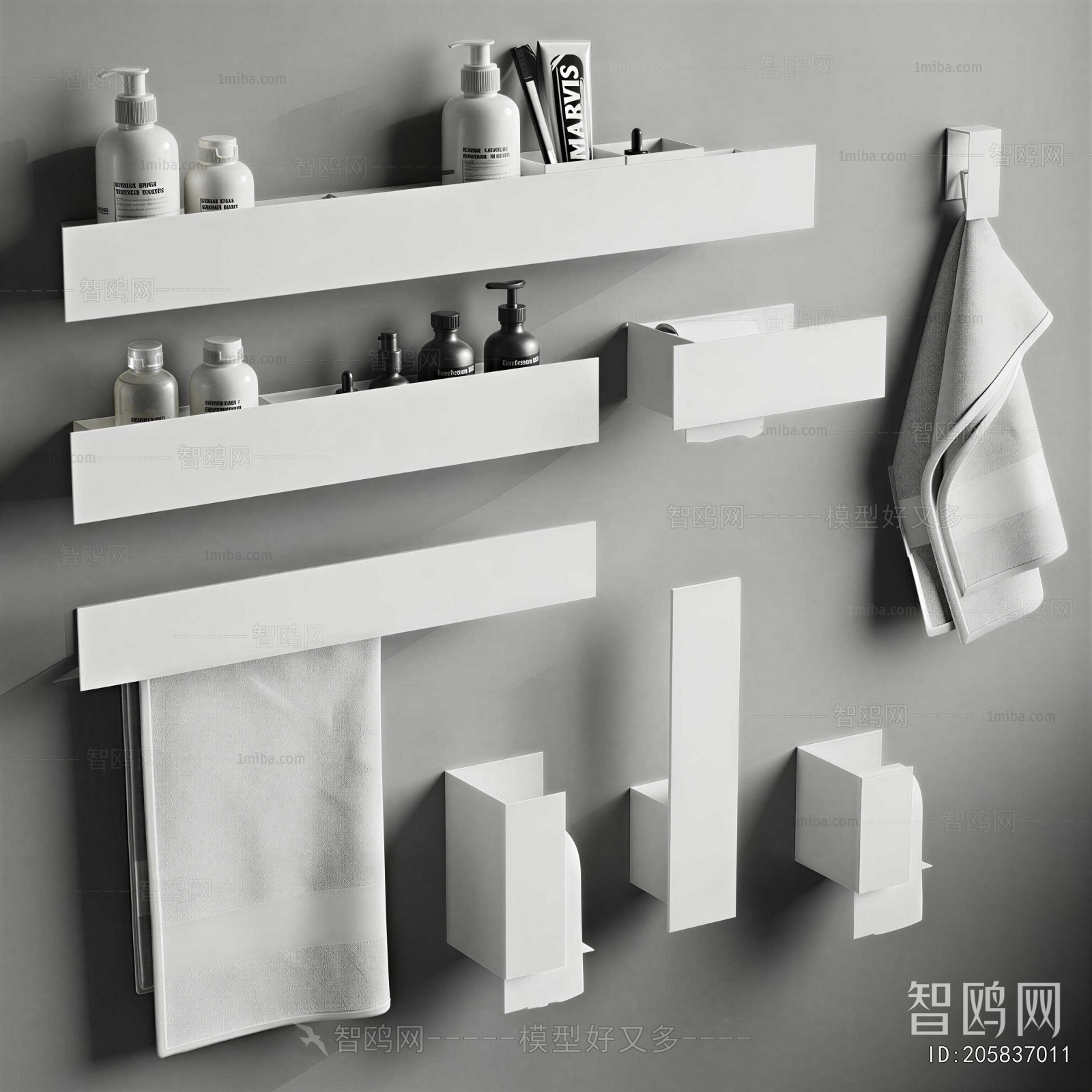 Modern Bathroom Rack