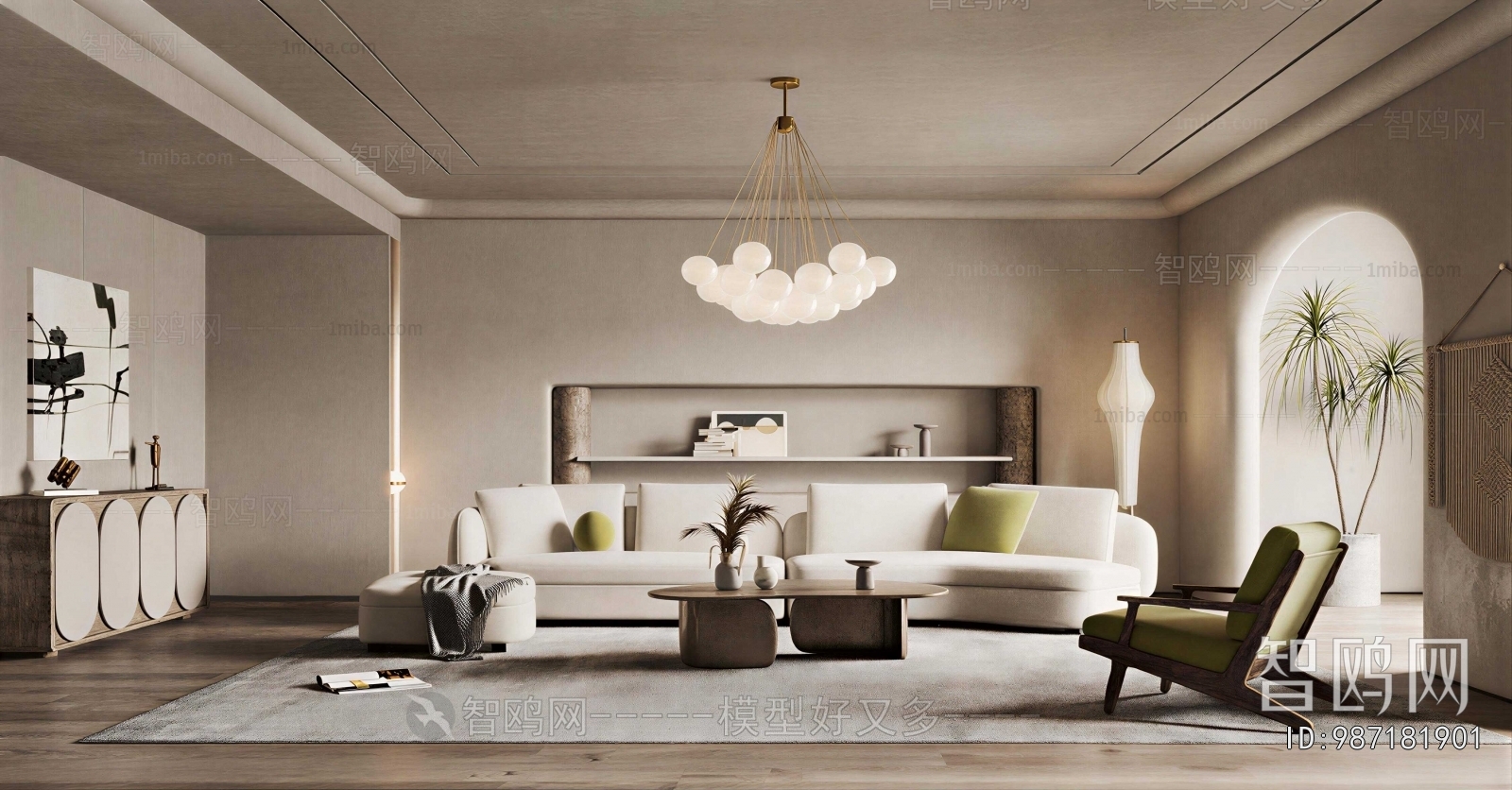 Wabi-sabi Style A Living Room