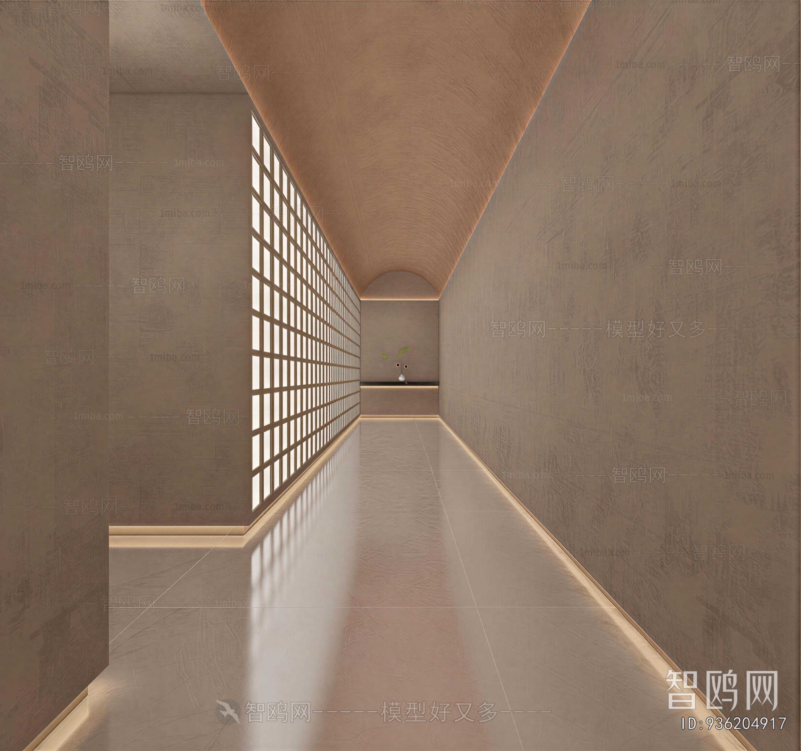 Wabi-sabi Style Corridor